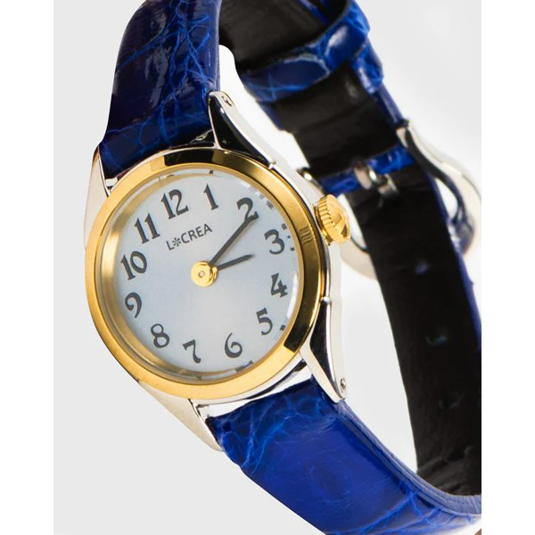 LCREA LC2001-TGPCBL Vintage Solar Movement Women's Watch with Elegant Crocodile Band, Water Resistant Design and Timeless Style - Image 2