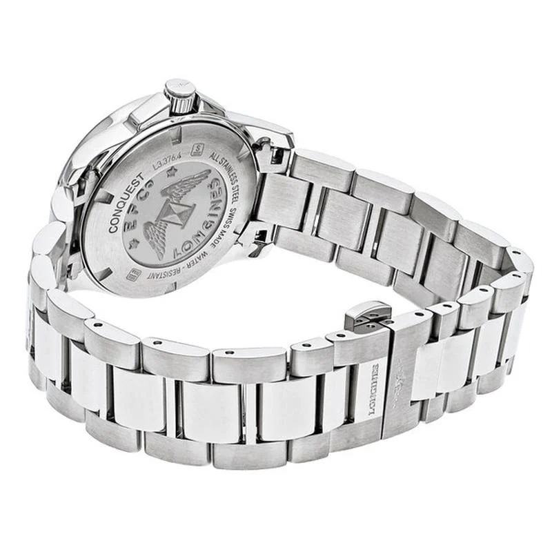 Longines L3.376.4.16.6 Conquest Automatic Men's Silver Watch - Image 4