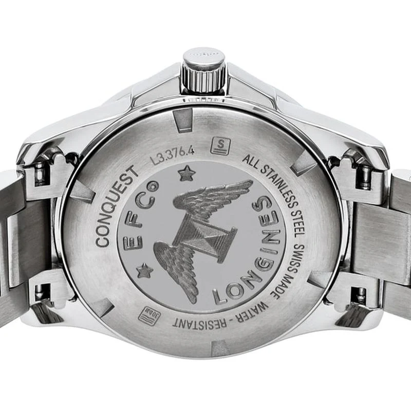 Longines L3.376.4.16.6 Conquest Automatic Men's Silver Watch - Image 5