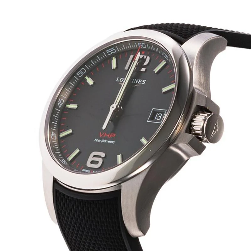Longines L3.716.4.56.9 Conquest V.H.P. Quartz Men's Black Watch - Image 2