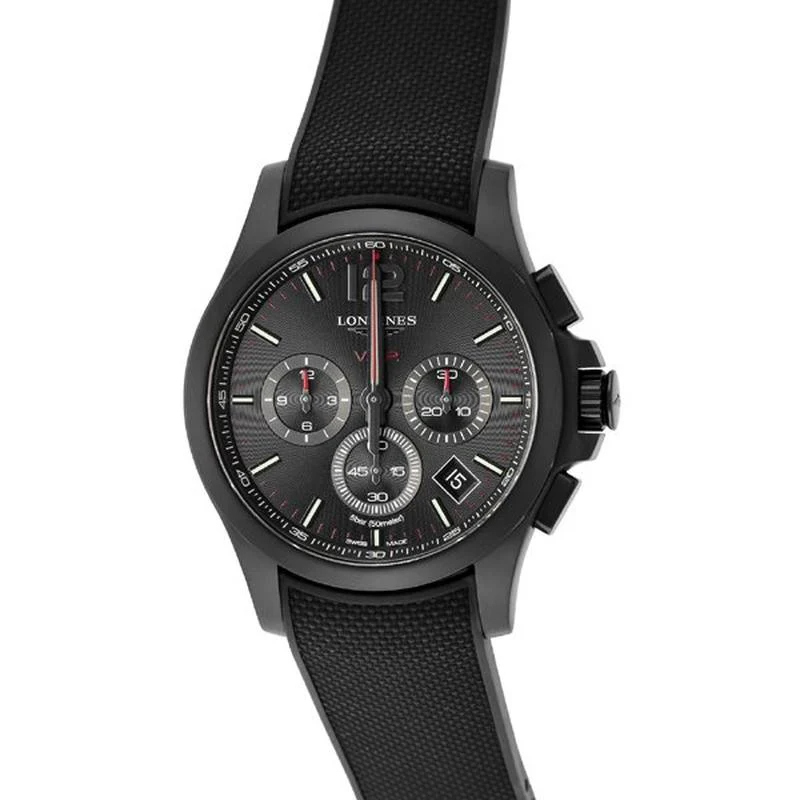 Longines L3.717.2.56.9 Conquest V.H.P. Quartz Men's Black Watch