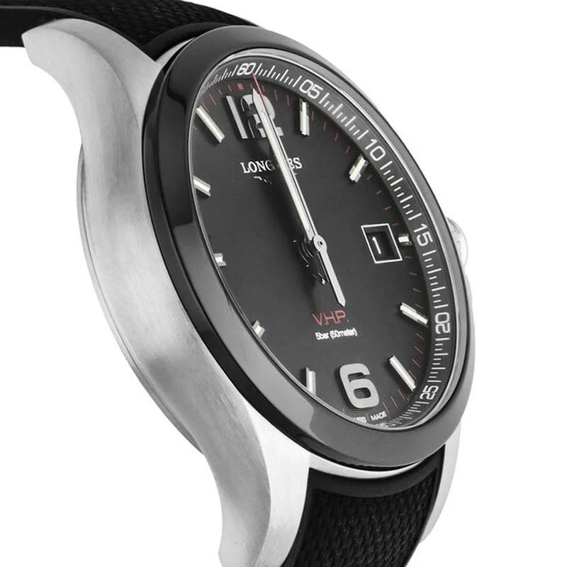 Longines L3.719.4.56.9 Conquest V.H.P. Quartz Men's Black Watch - Image 3