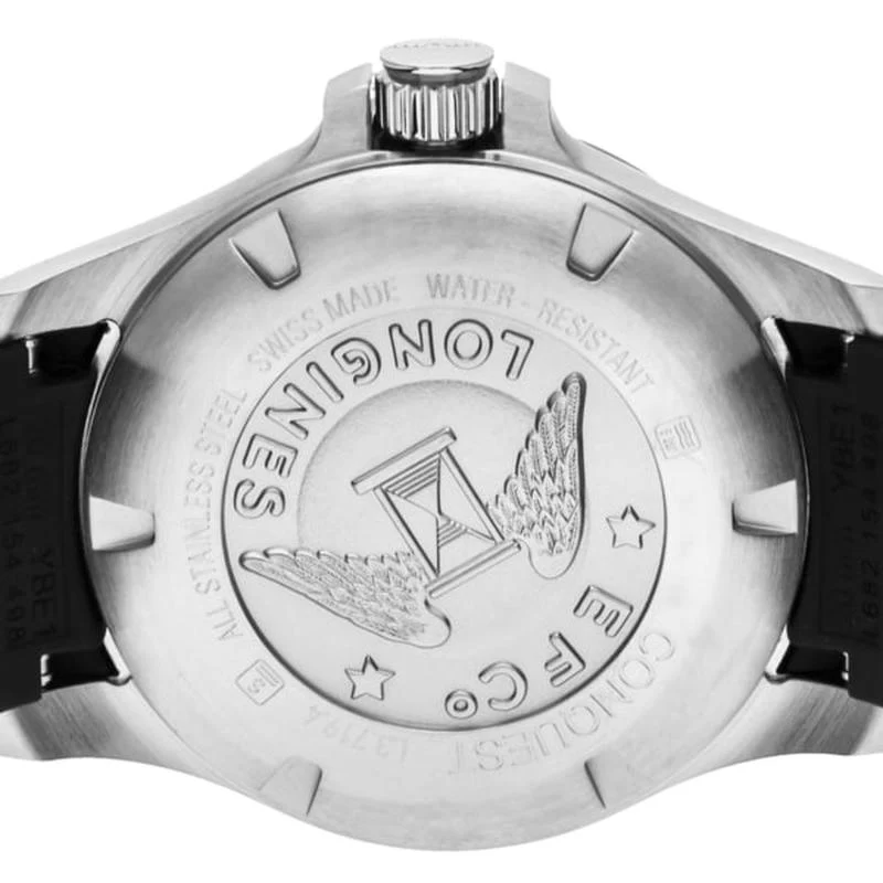 Longines L3.719.4.56.9 Conquest V.H.P. Quartz Men's Black Watch - Image 5