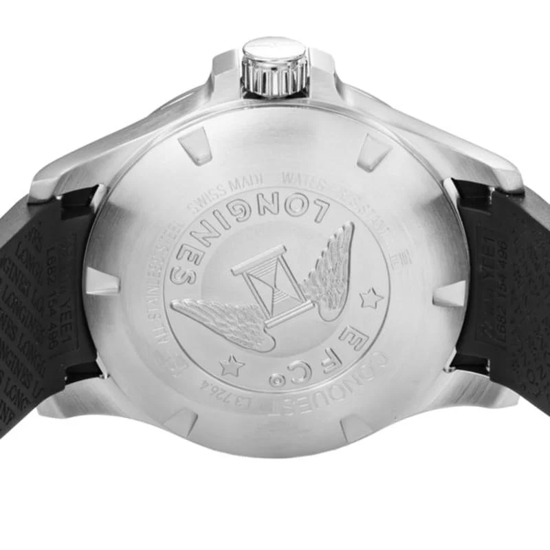 Longines L3.726.4.66.9 Conquest V.H.P. Quartz Men's Black Watch - Image 4