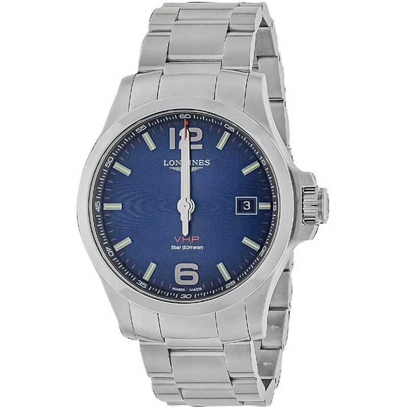Longines L3.726.4.96.6 Conquest V.H.P. Quartz Men's Blue Watch