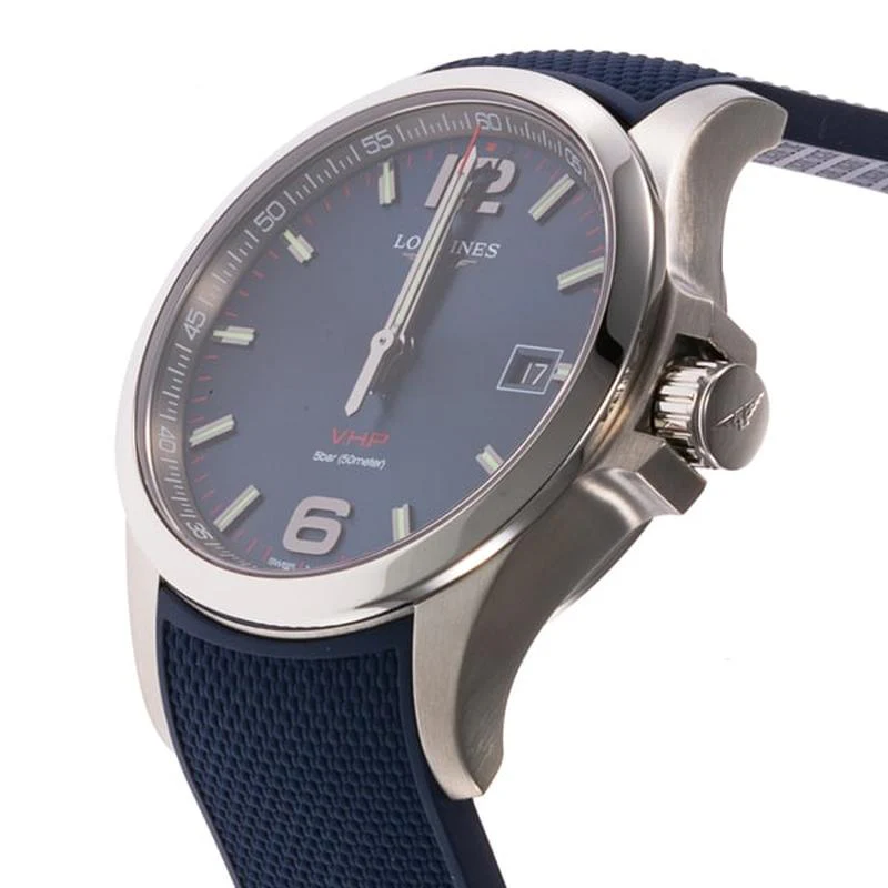 Longines L3.726.4.96.9 Conquest V.H.P. Quartz Men's Silver Watch - Image 2