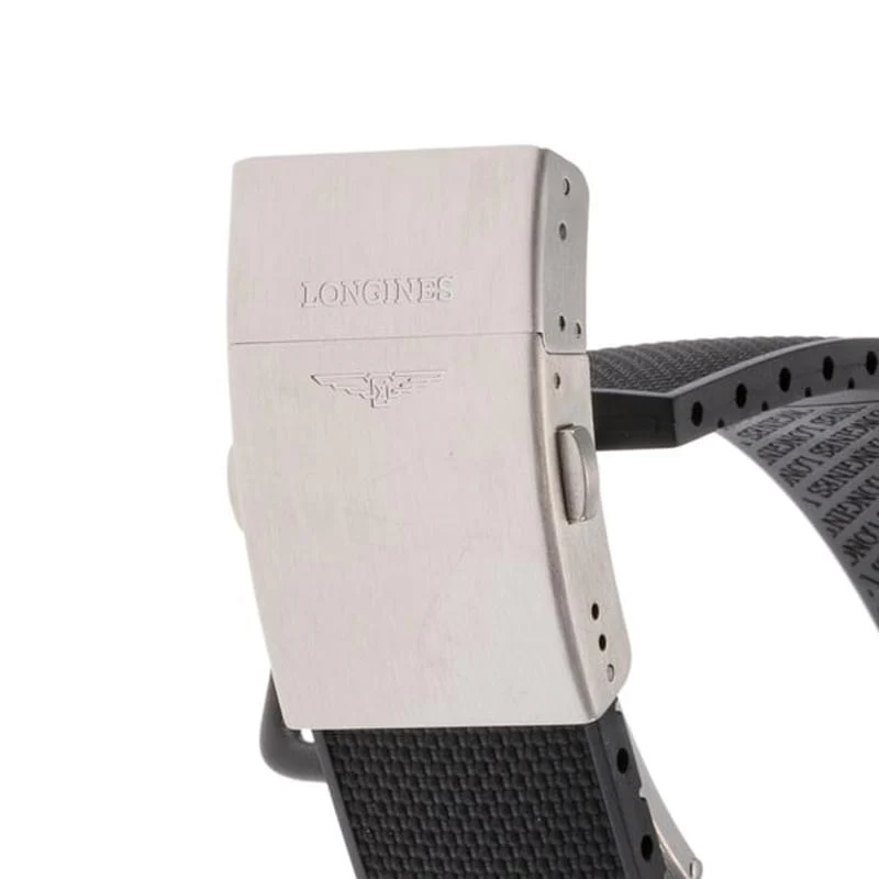 Longines L3.726.4.76.9 Conquest V.H.P. Quartz Men's Silver & Black Watch - Image 5