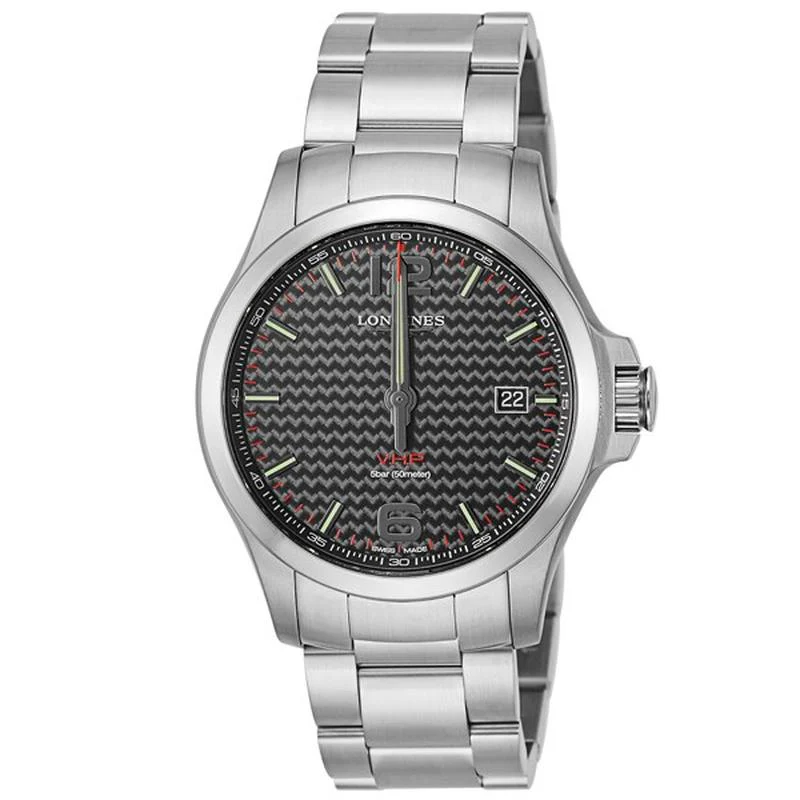 Longines L3.726.4.66.6 Conquest V.H.P. Quartz Men's Black Watch