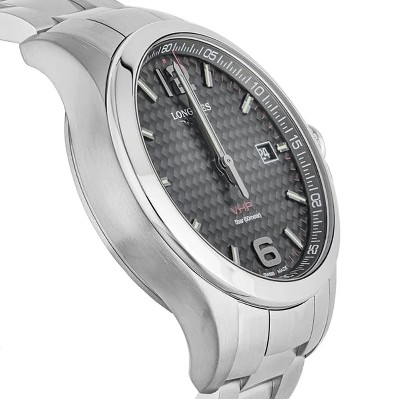 Longines L3.726.4.66.6 Conquest V.H.P. Quartz Men's Black Watch - Image 3
