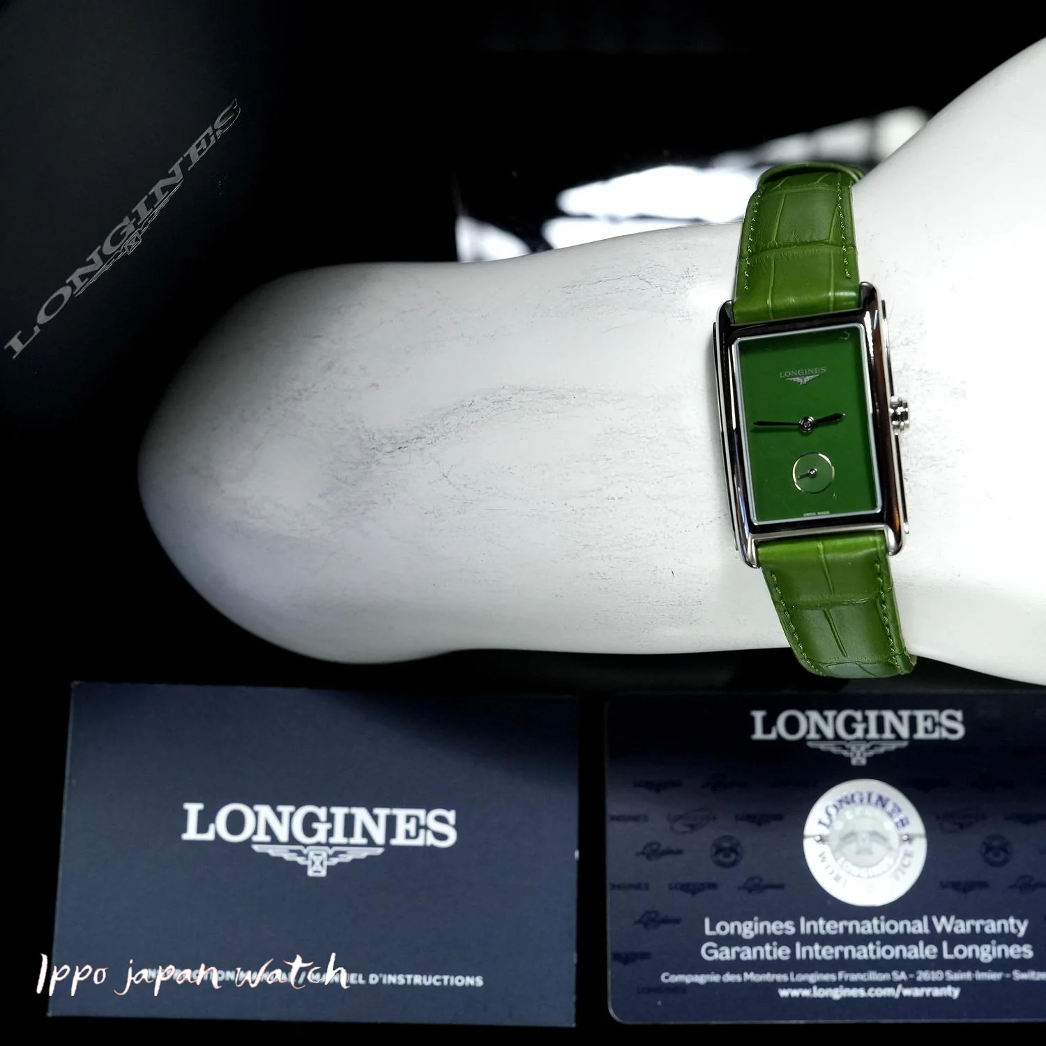 Longines L5.512.4.60.2 Dolcevita Quartz Women's Green Watch - Image 8