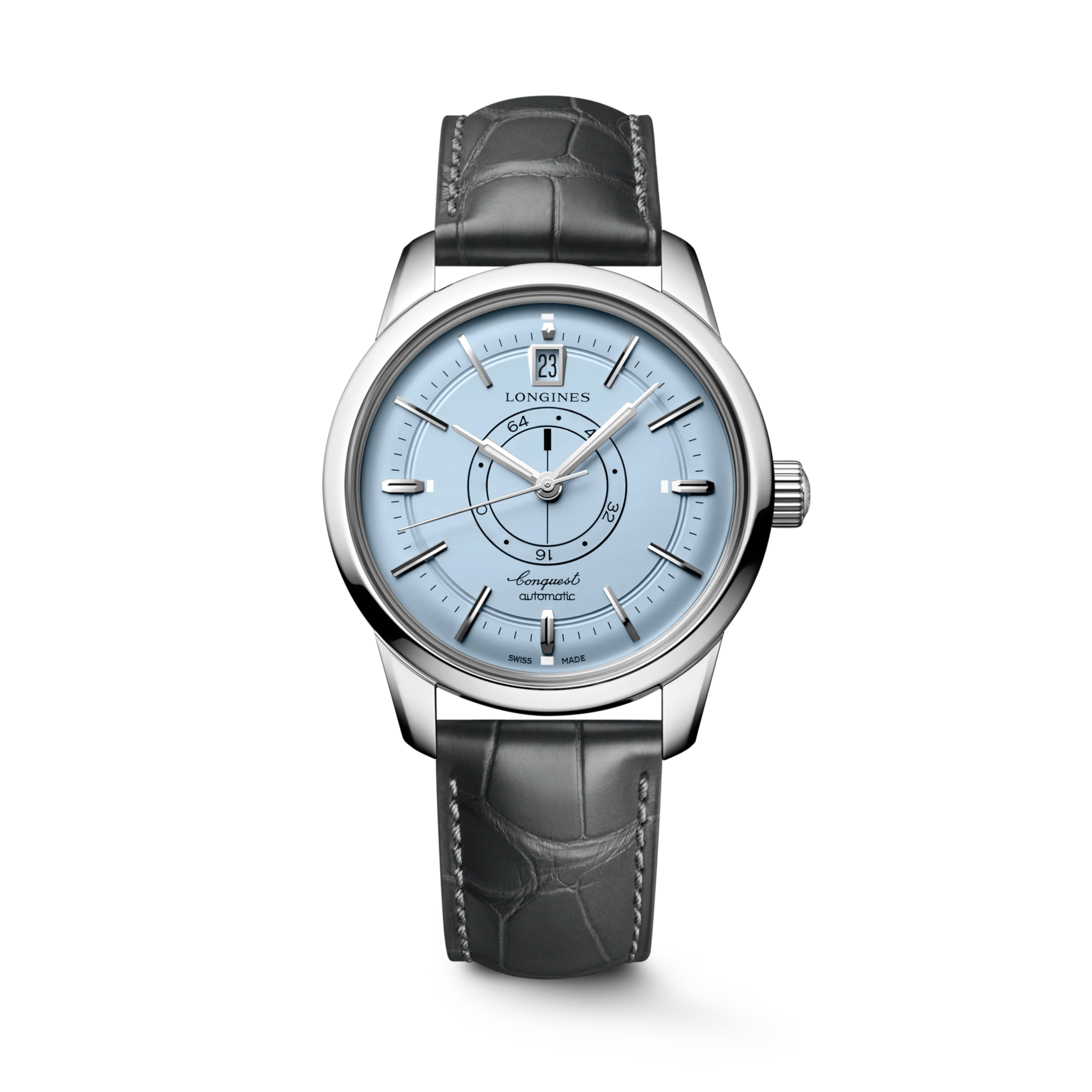 LONGINES Conquest Heritage L1.648.4.92.2 Automatic 38mm Power Reserve Watch for Men/Unisex
