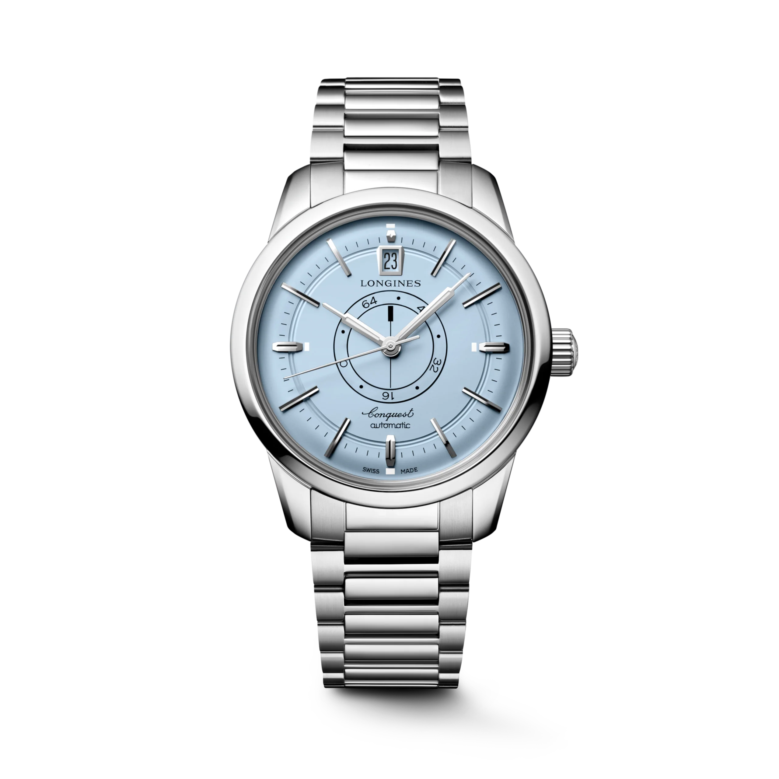 LONGINES Conquest Heritage L1.648.4.92.6 Automatic 38mm Central Power Reserve Watch