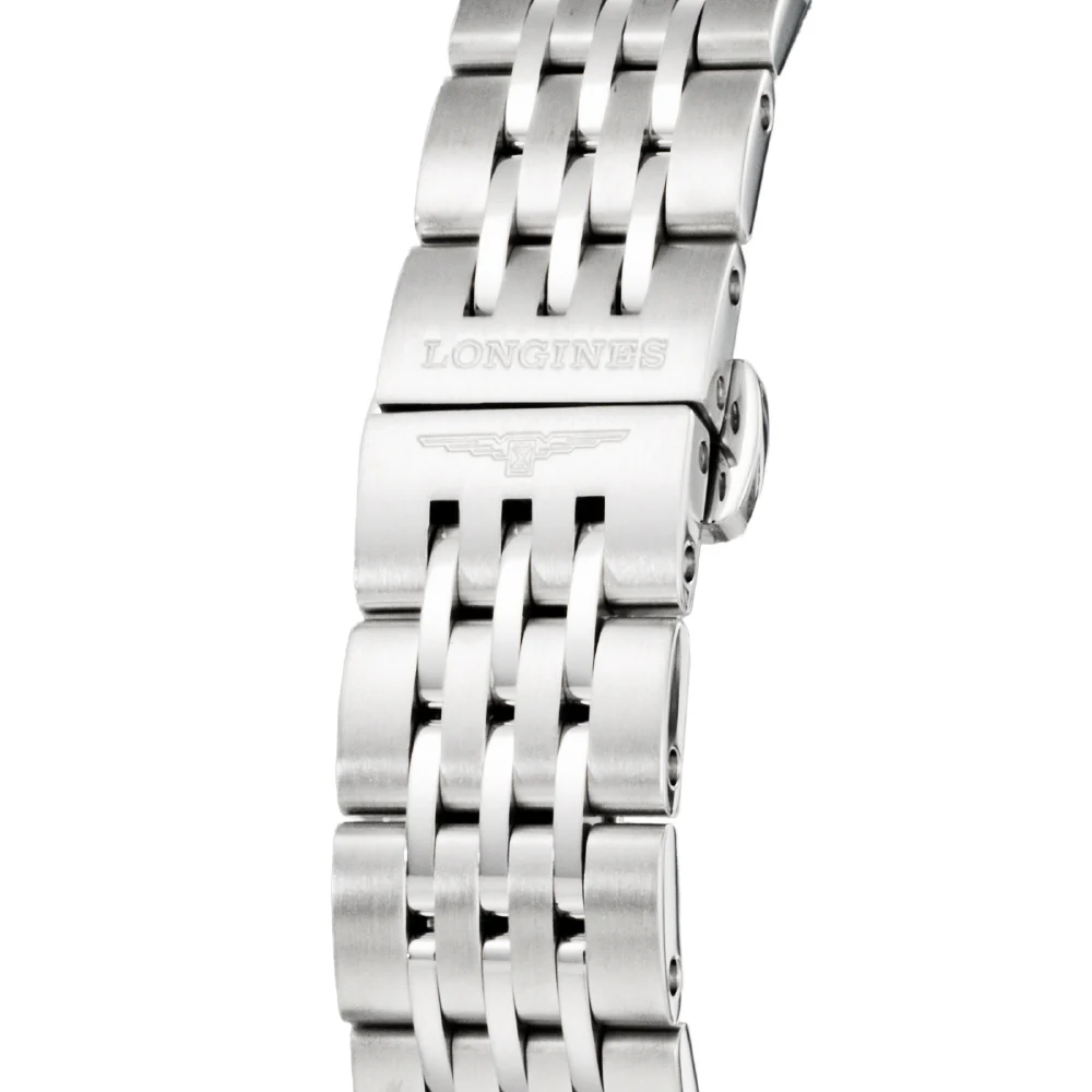 LONGINES L2.320.4.57.6 Record 5-Year Warranty Black Stainless Steel Automatic Watch Elegant Design Water Resistant - Image 6