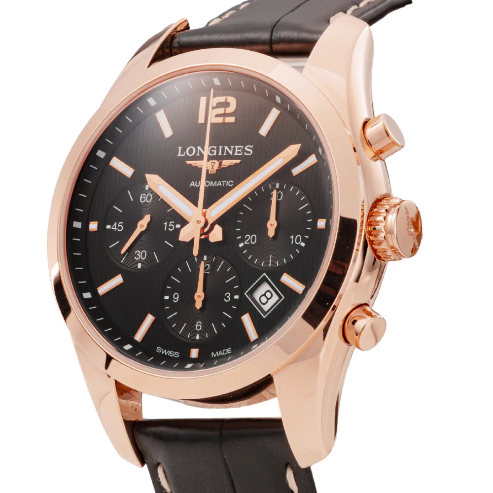 LONGINES L2.786.8.56.3 Conquest 5-Year Warranty Black Dial Stainless Steel Water Resistant - Image 2