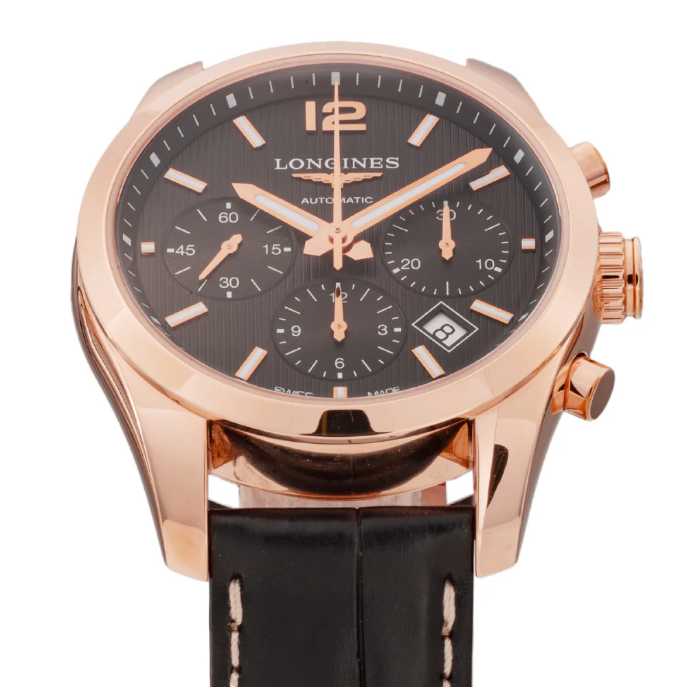 LONGINES L2.786.8.56.3 Conquest 5-Year Warranty Black Dial Stainless Steel Water Resistant - Image 3