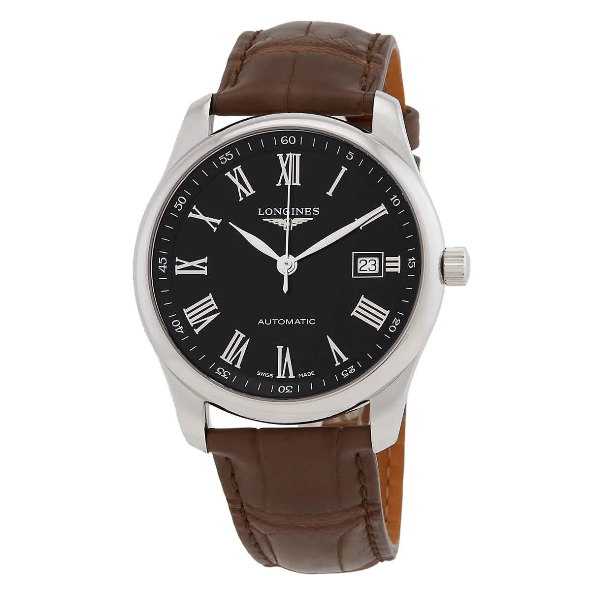 LONGINES L2.793.4.59.2 Master Collection 5-Year Warranty Black Dial Swiss Automatic Elegant Design