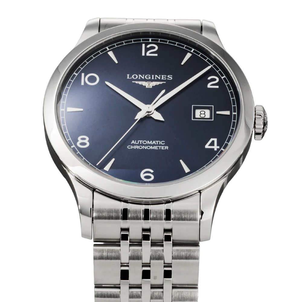 LONGINES L28214966 Record 5 Year Warranty Blue Dial Automatic Movement Stainless Steel Case Water Resistant - Image 2