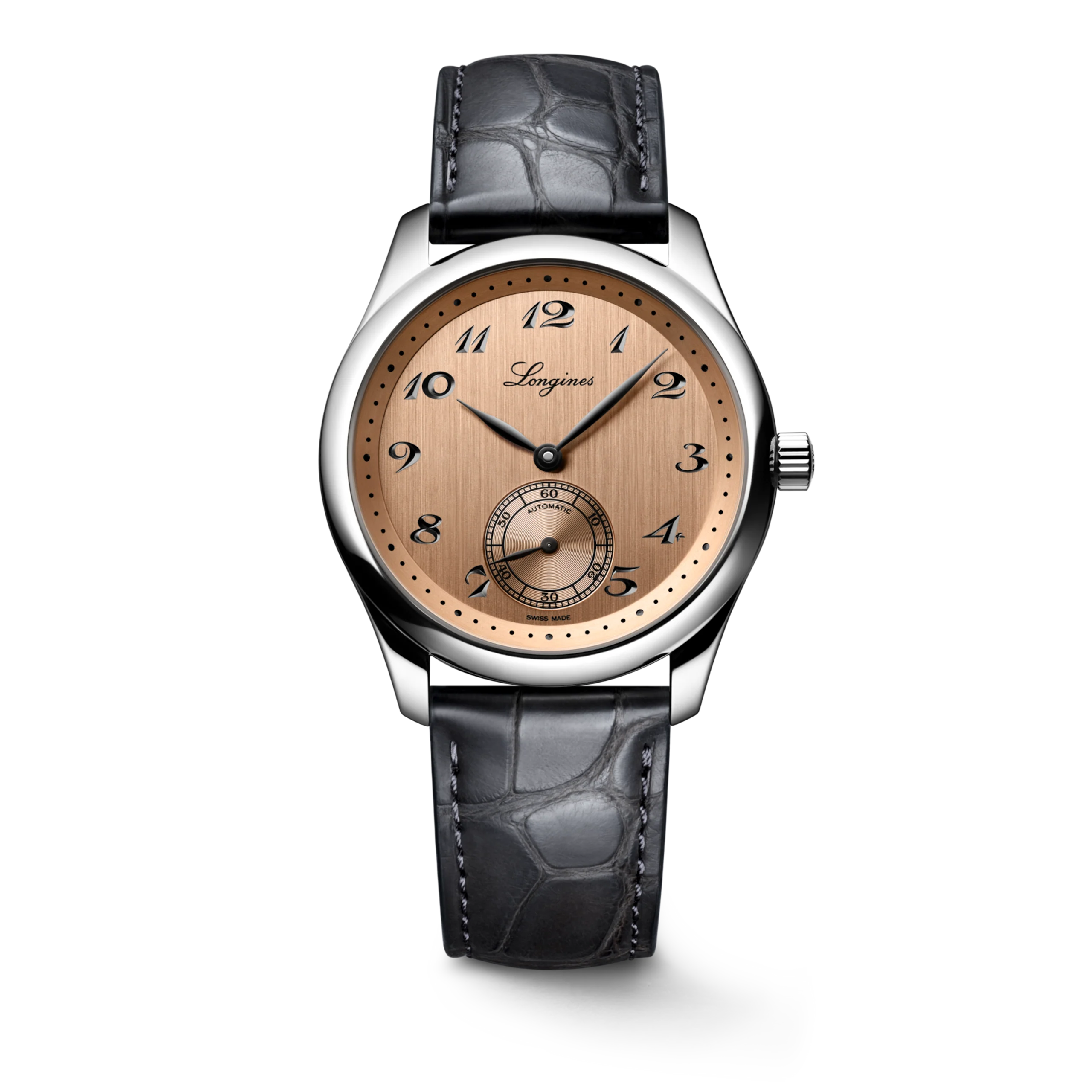 LONGINES L2.843.4.93.2 Elegant Swiss Automatic Watch with Sapphire Crystal Water Resistant 30M Classic Design