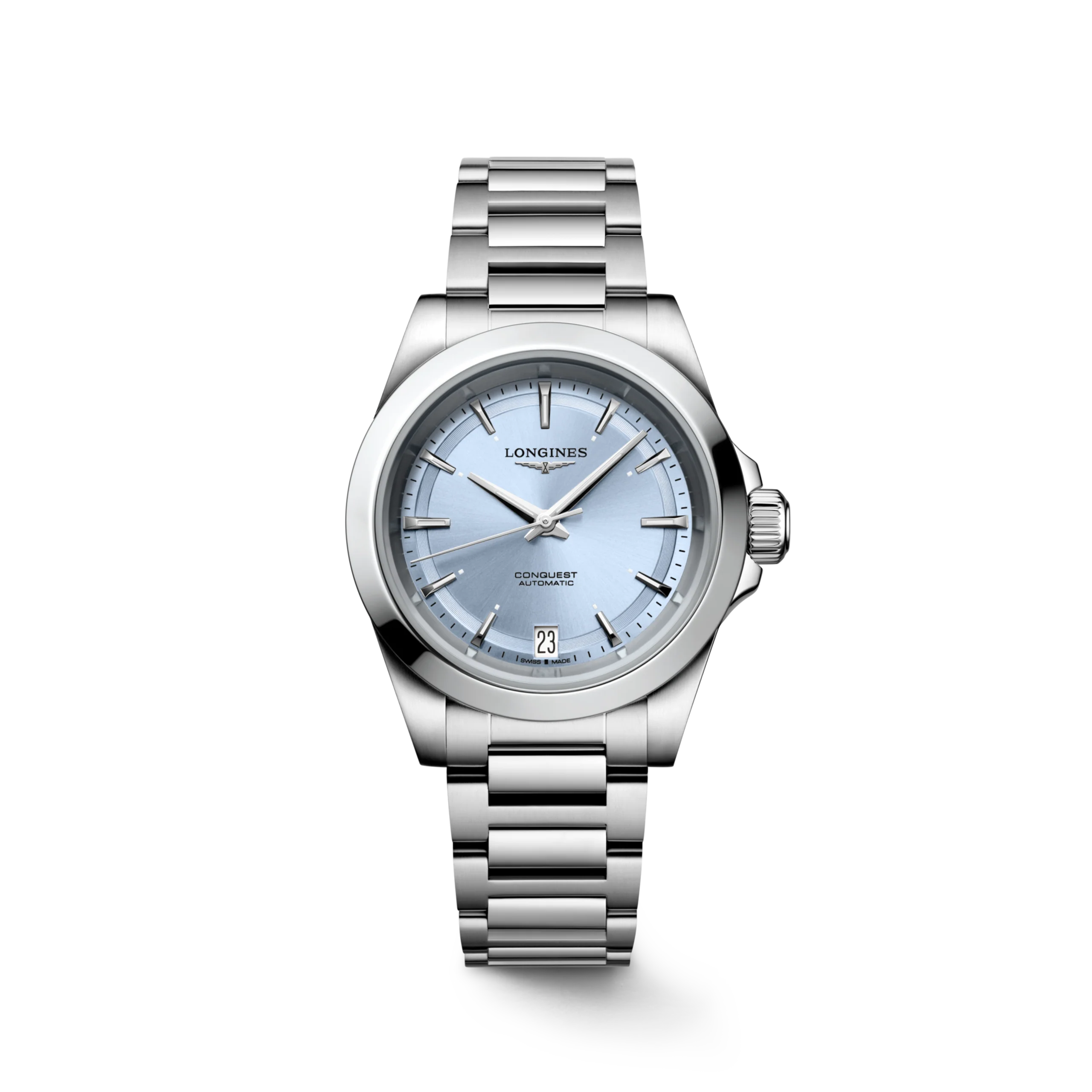 Longines L3.430.4.92.6 Conquest Automatic Women's Stainless Steel 34mm Watch