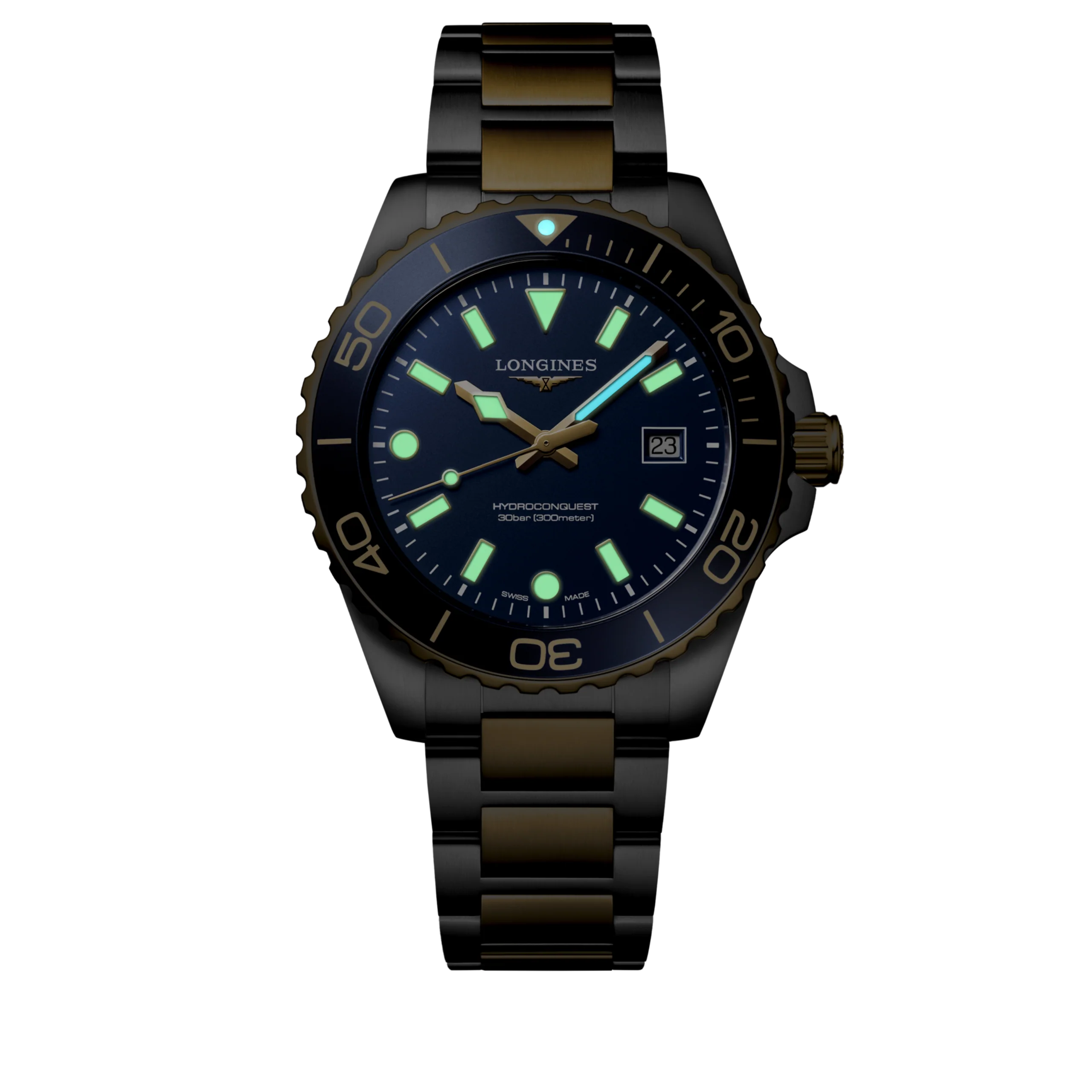LONGINES HydroConquest L3.769.3.96.7 Quartz 42mm Men Unisex Watch