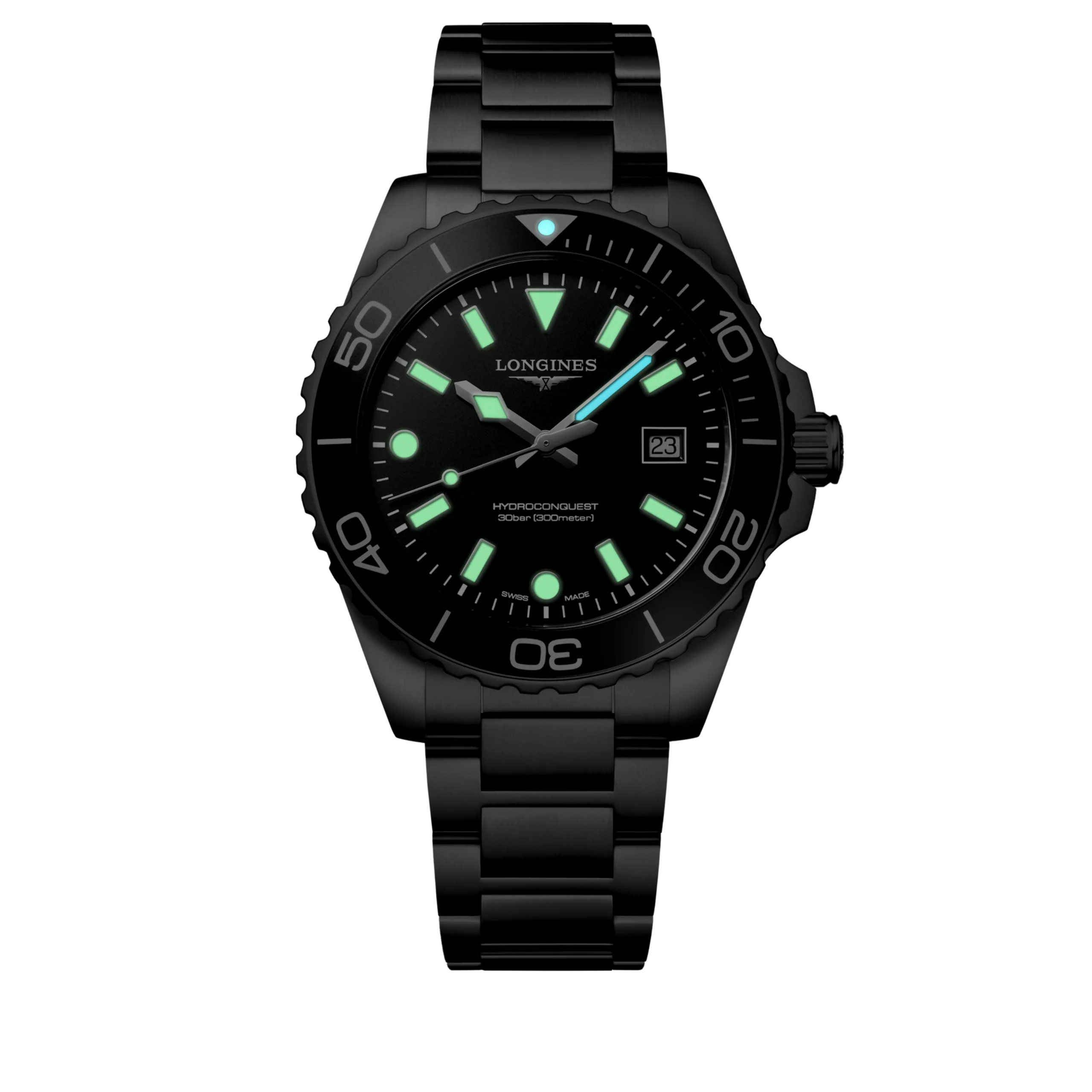 LONGINES HydroConquest L3.769.4.56.6 Quartz 42mm Men Unisex Watch