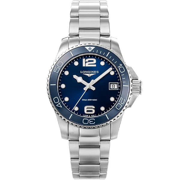 LONGINES L3.370.4.96.6 Hydro Conquest Blue Dial 200m Water Resistance Swiss Automatic 2-Year Warranty