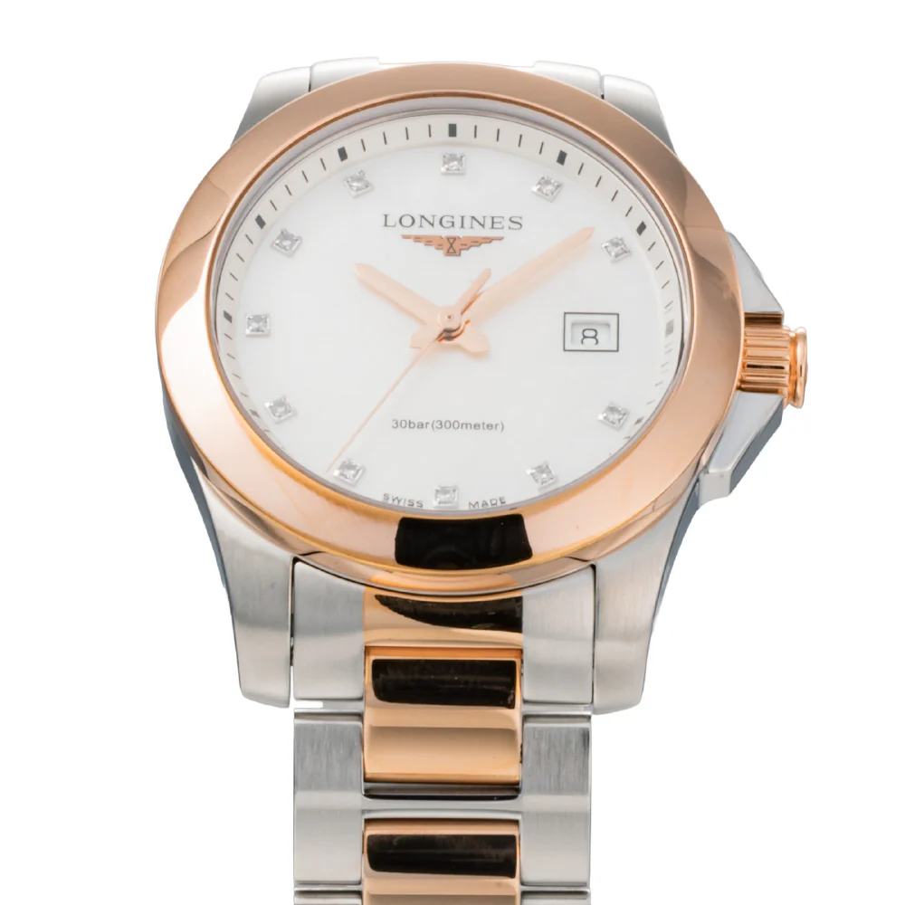 LONGINES L3.376.3.88.7 Conquest Swiss Automatic White Dial Stainless Steel Case 2-Year Warranty - Image 3