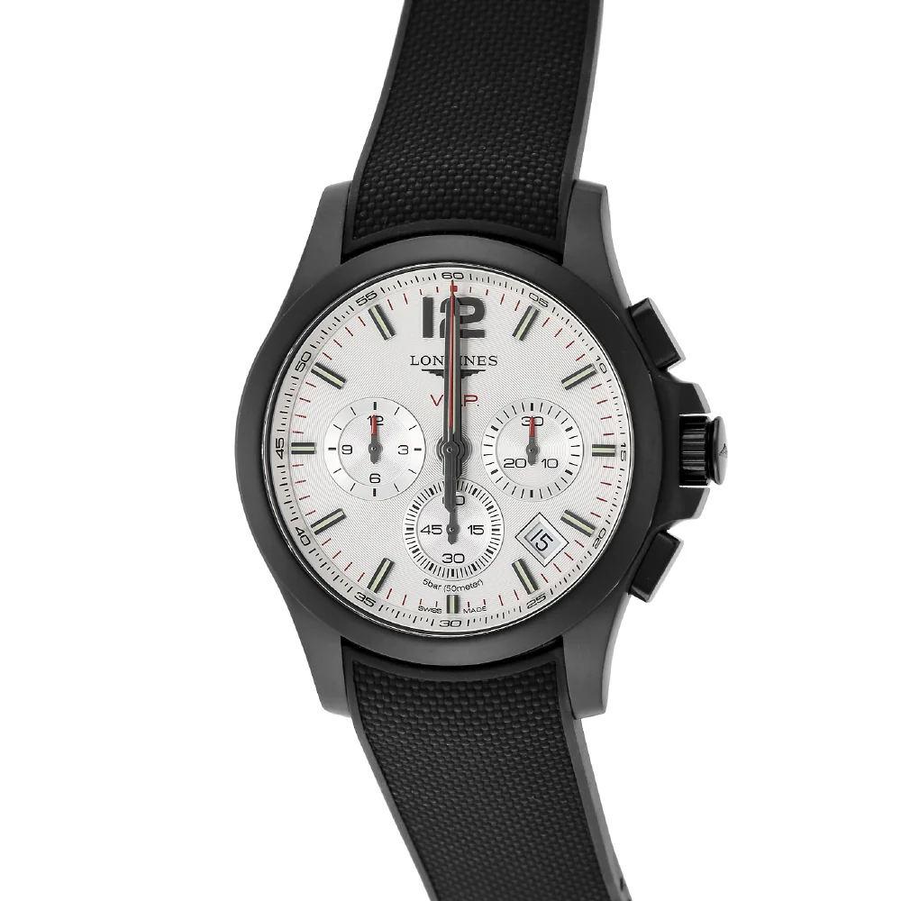 LONGINES L37172769 Conquest V.H.P. Swiss Quartz Movement 2-Year Warranty White Dial Stainless Steel Case