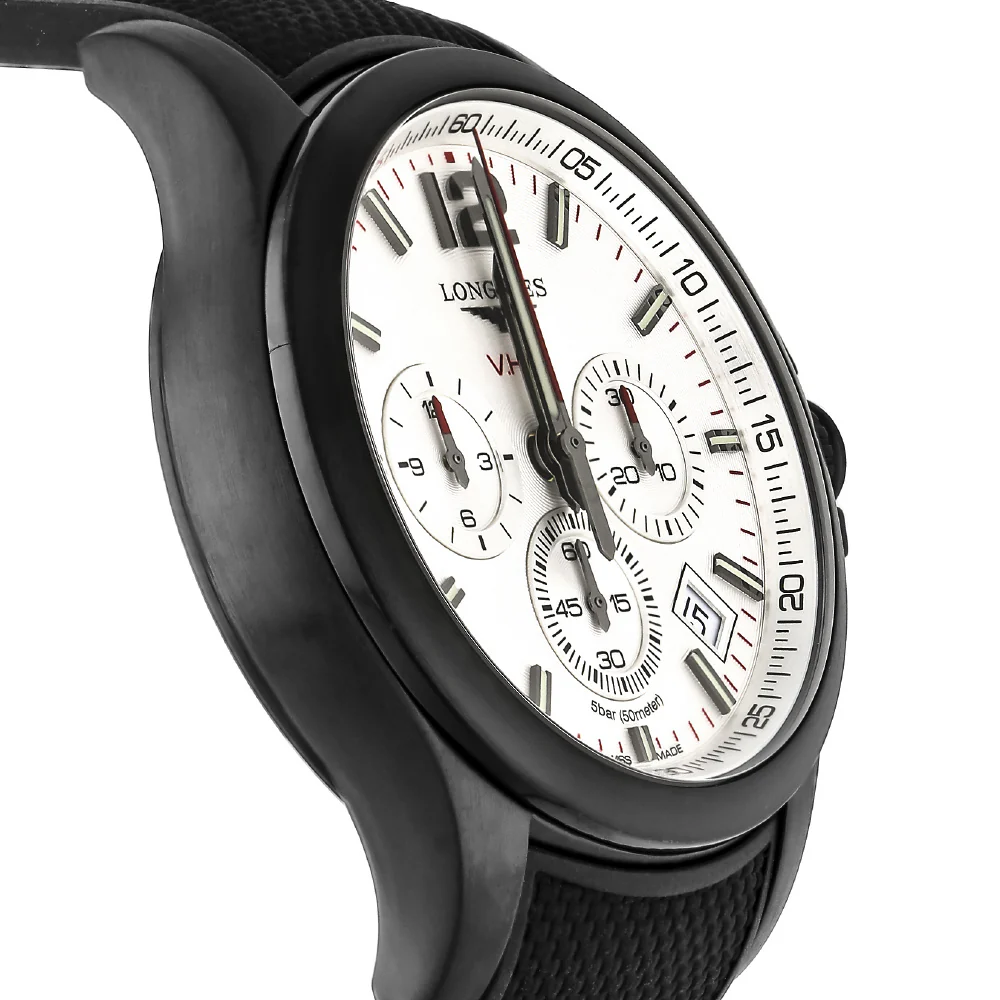 LONGINES L37172769 Conquest V.H.P. Swiss Quartz Movement 2-Year Warranty White Dial Stainless Steel Case - Image 2