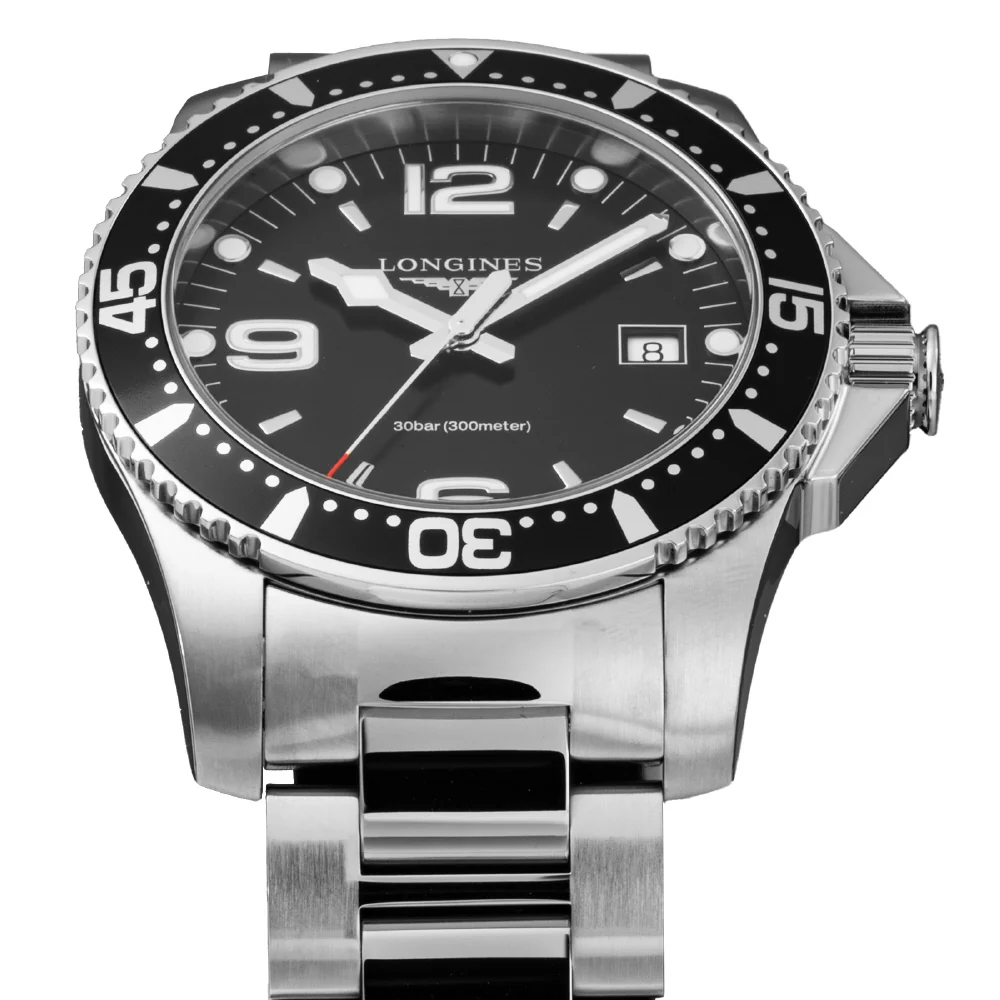 LONGINES L3.740.4.56.6 Hydro Conquest 2-Year Warranty Black Dial Stainless Steel Water Resistant 300m - Image 3
