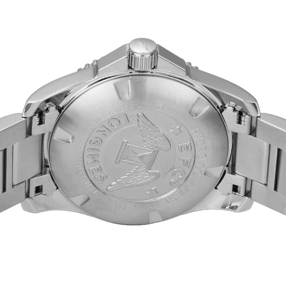 LONGINES L3.740.4.56.6 Hydro Conquest 2-Year Warranty Black Dial Stainless Steel Water Resistant 300m - Image 5