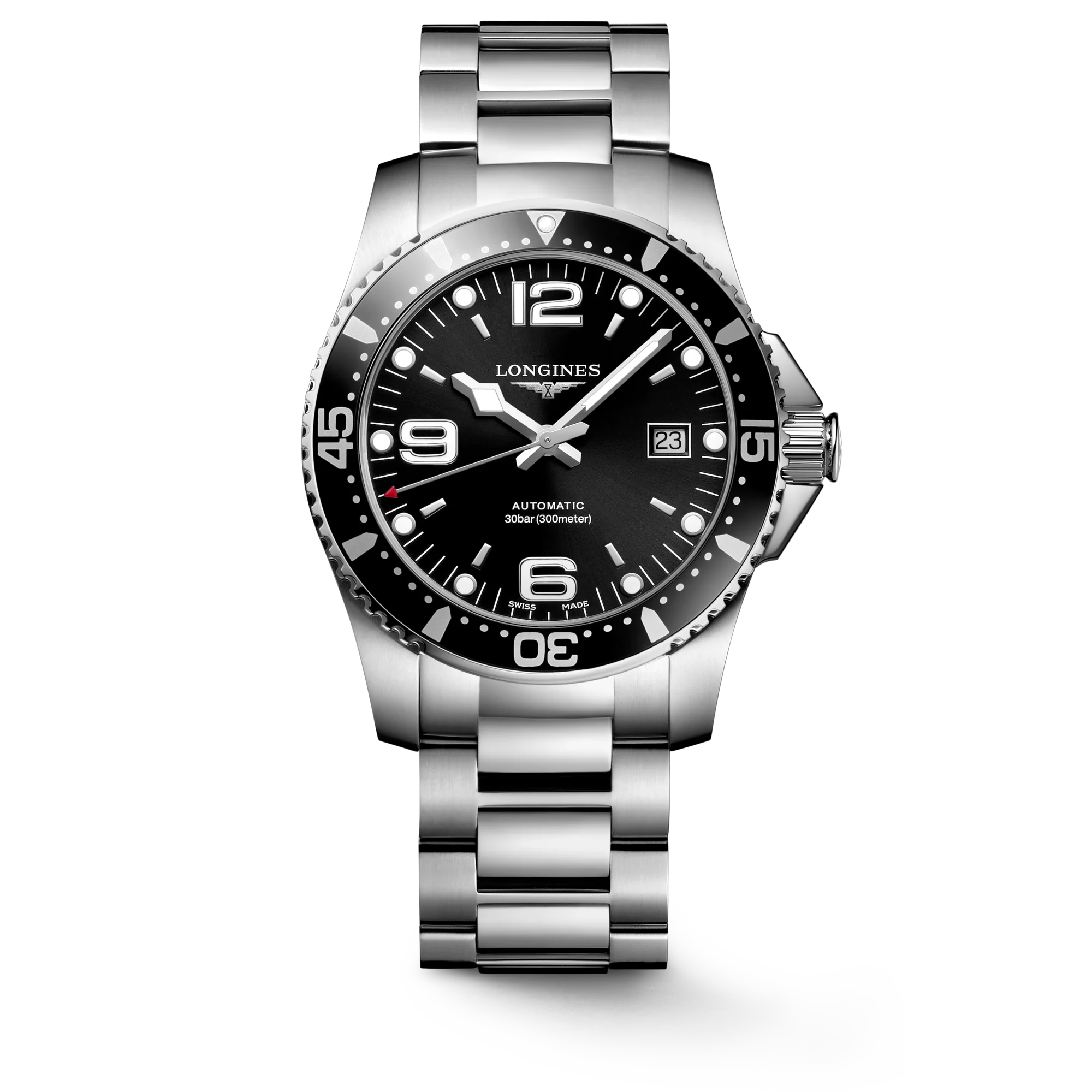 LONGINES L3.742.4.56.6 Elegant Swiss Automatic Watch Stainless Steel Case Sapphire Crystal Water Resistant