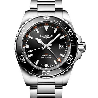 Longines L3.790.4.56.6 HydroConquest Automatic Men's Black Bracelet Water Resistant Watch