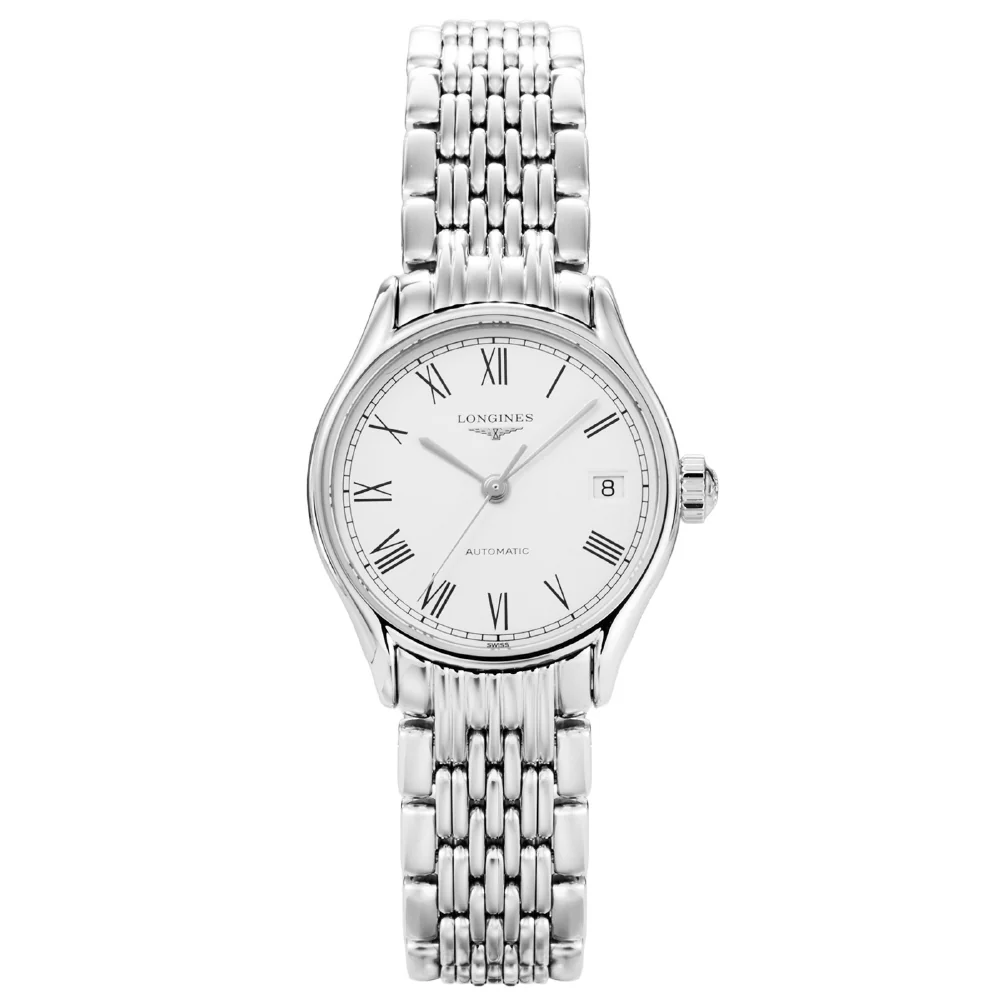 LONGINES L43604116 Lyre Collection 5-Year Warranty Elegant White Dial Stainless Steel Case Swiss Automatic Movement