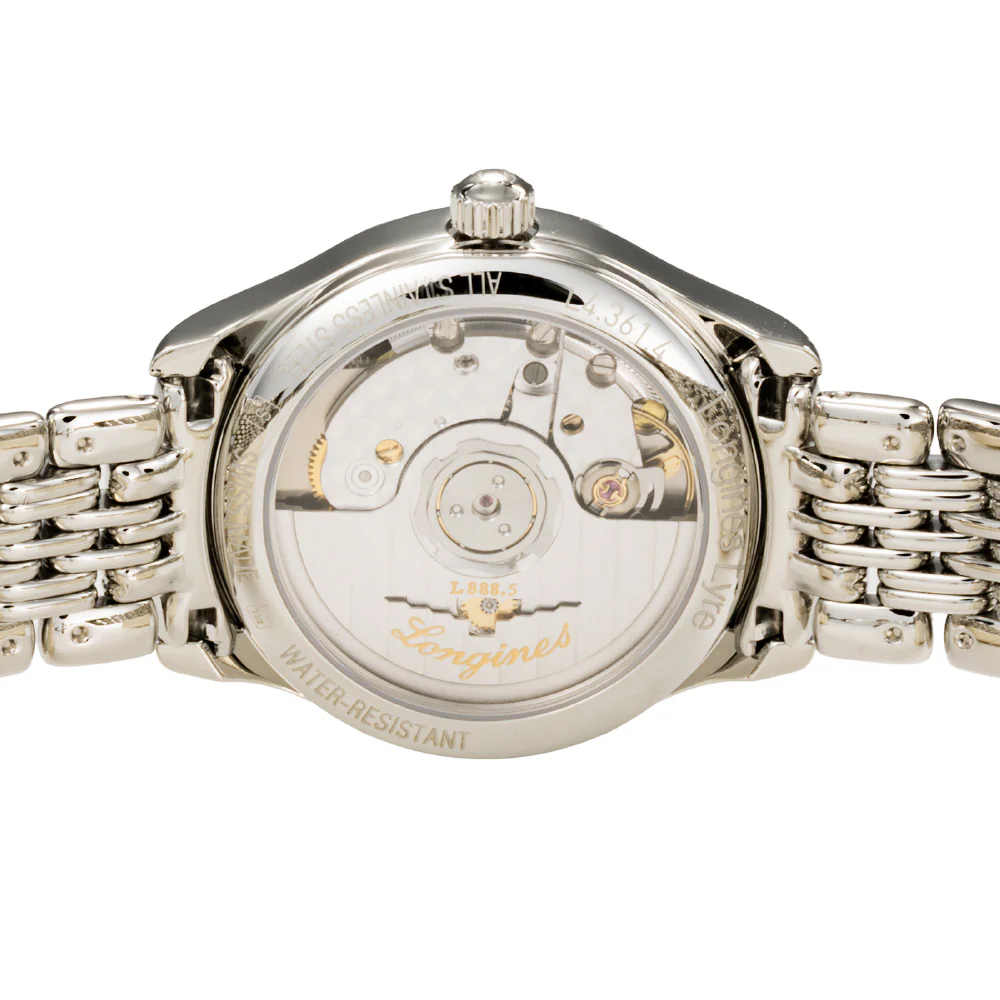 LONGINES L4.361.4.92.6 Elegant Blue Dial Stainless Steel Case 5-Year Warranty Swiss Automatic Watch - Image 5