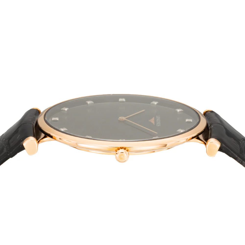 Longines L47661572 Classic Elegance Quartz Men's Black Dial Swiss Movement Watch - Image 4