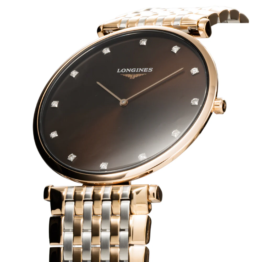 LONGINES L47661677 Elegant Brown Leather Strap Classic Design 2-Year Warranty Swiss Movement - Image 2