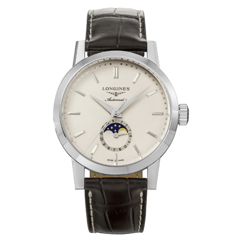LONGINES L4.826.4.92.2 Elegant Beige Dial Swiss Automatic 5-Year Warranty Luxury Timepiece