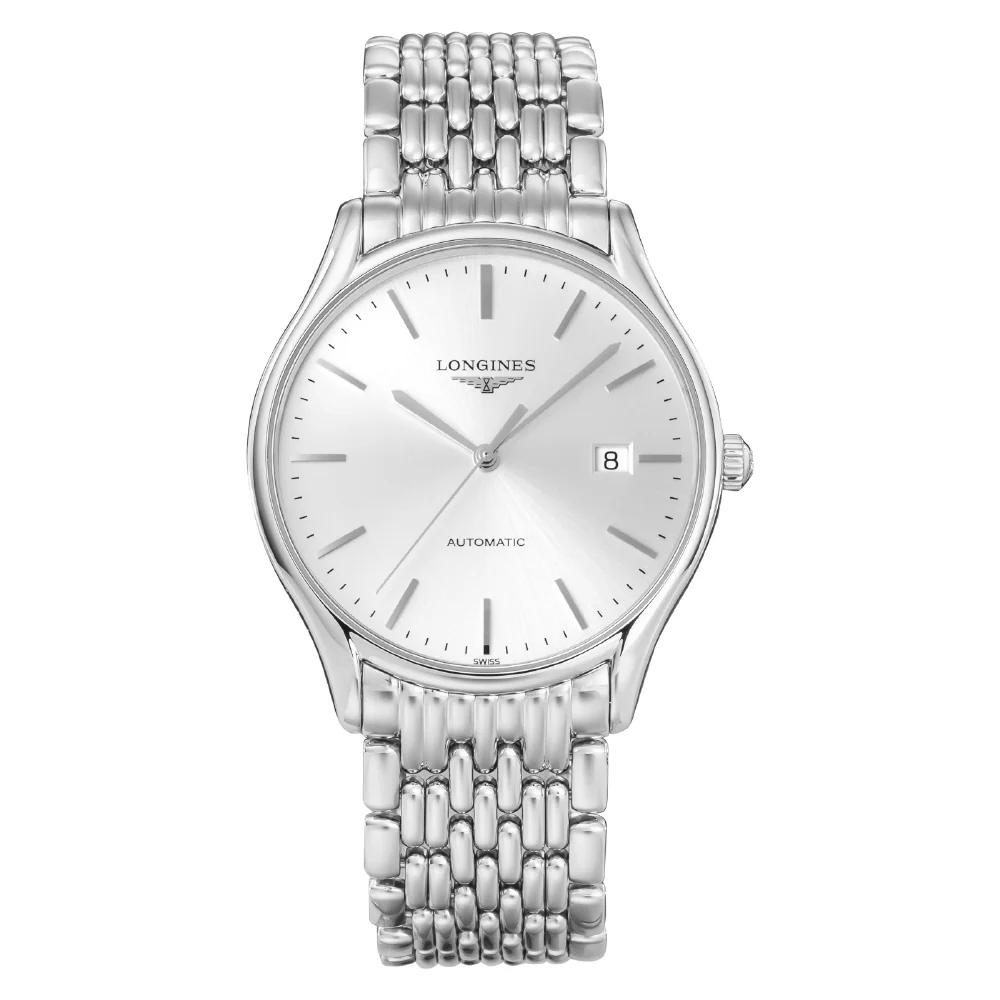 LONGINES L4.960.4.72.6 Elegant Silver Design 5-Year Warranty Swiss Automatic Movement Water Resistant