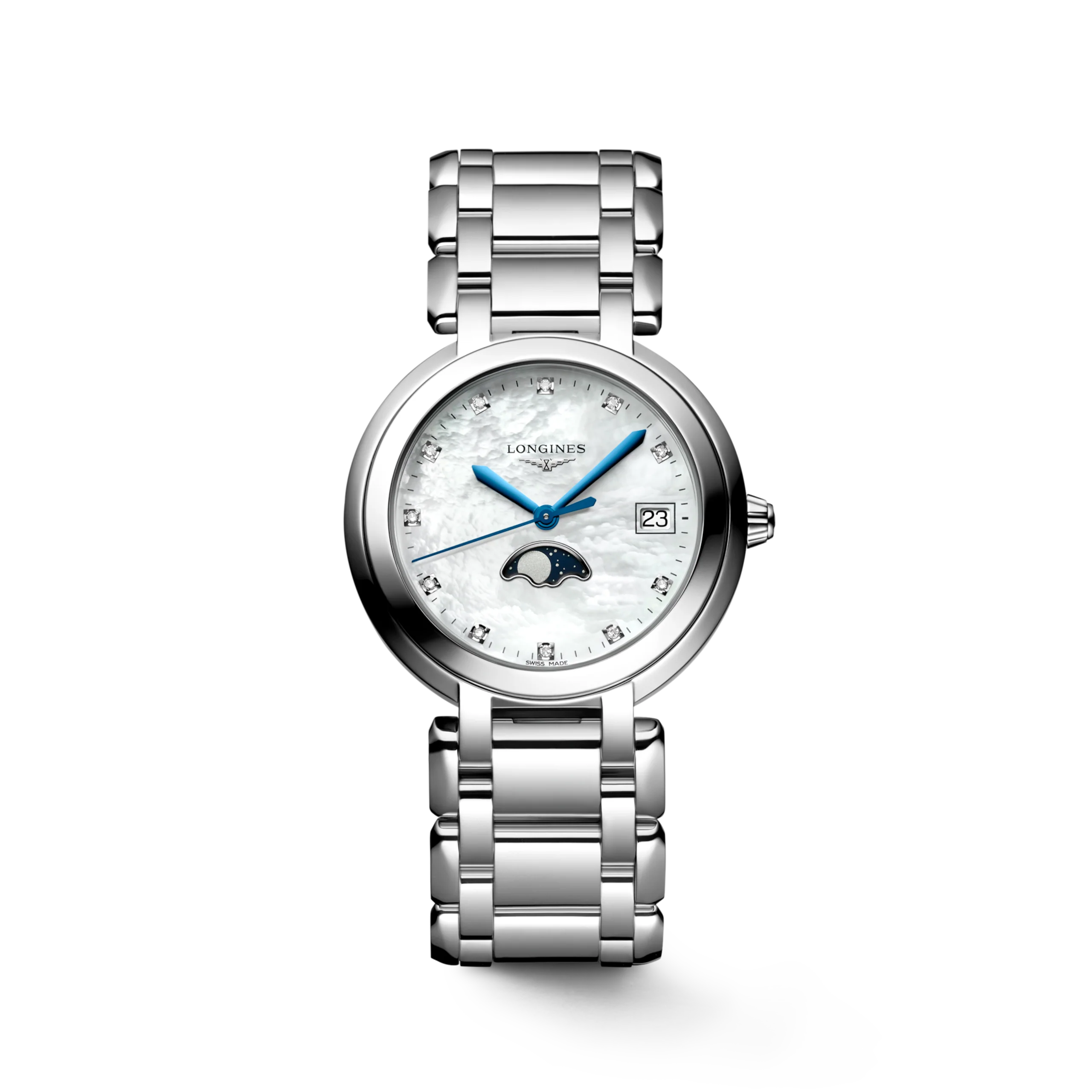 Longines L8.116.4.87.6 Elegant Automatic Women's Stainless Steel 34mm Watch