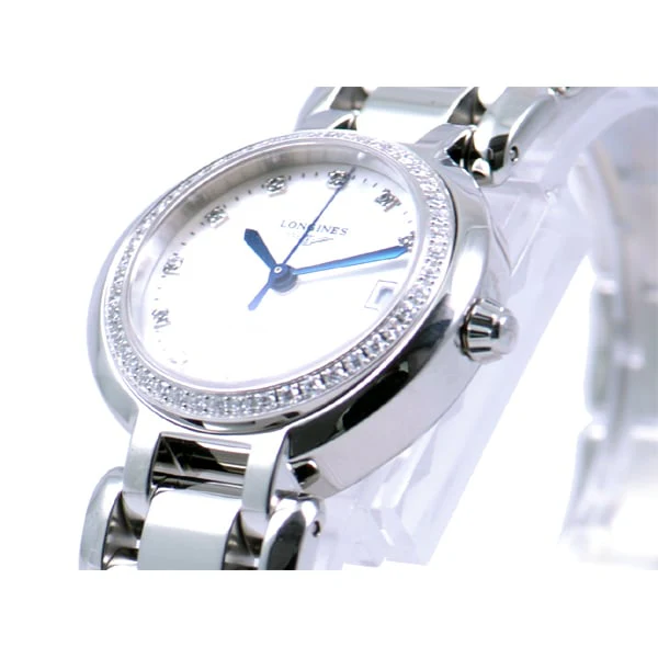 Longines L8.111.0.87.6 Primaluna Automatic Ladies Watch with Elegant Mother of Pearl Dial and Diamond Accents for Timeless Style - Image 2