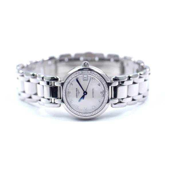 Longines L8.111.0.87.6 Primaluna Automatic Ladies Watch with Elegant Mother of Pearl Dial and Diamond Accents for Timeless Style - Image 3