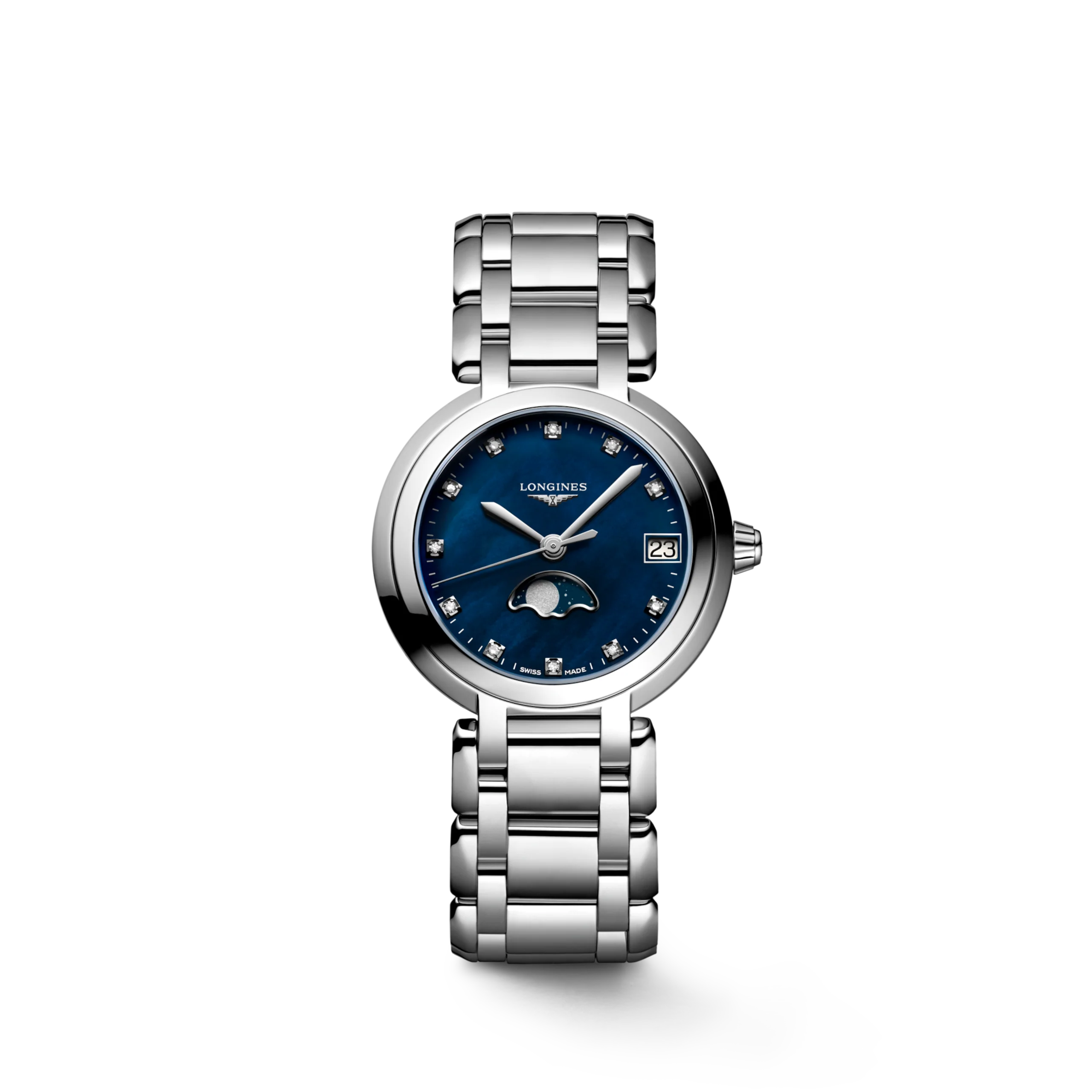LONGINES L8.115.4.98.6 Elegant Stainless Steel Design Swiss Automatic Movement Water Resistant up to 30 Meters