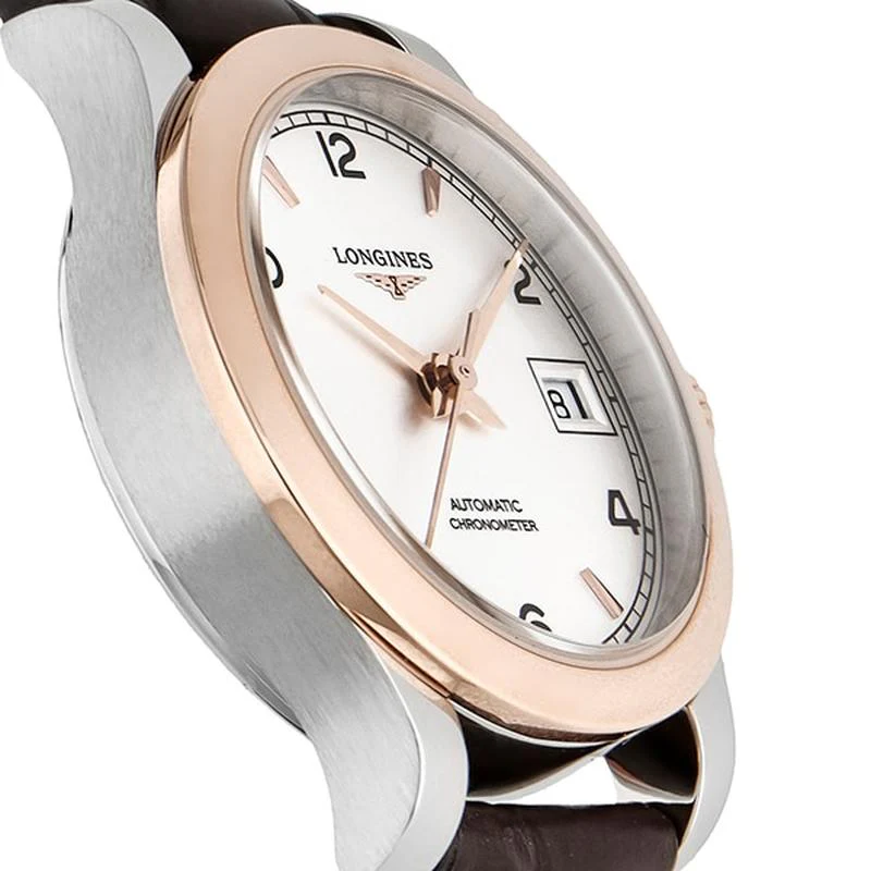 Longines L2.320.5.76.2 Ladies Automatic Alligator Belt Watch - Image 3