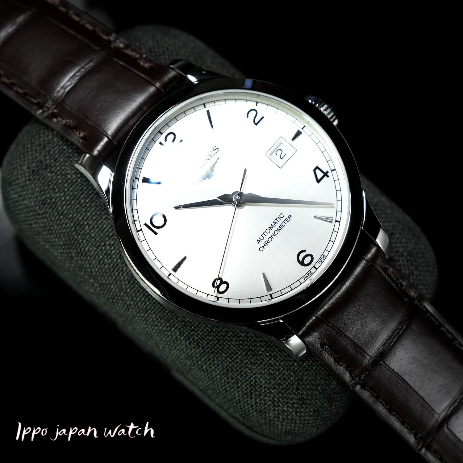 Longines L2.820.4.76.2 Record Automatic Men's Silver Watch - Image 2