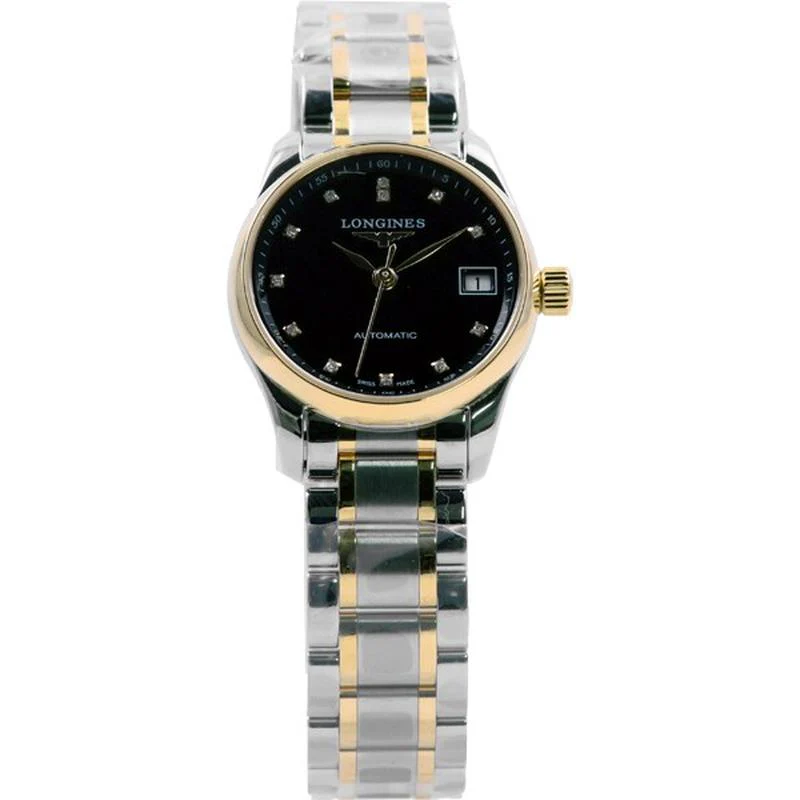 Longines L2.128.5.57.7 Master Collection Automatic Men's Black Leather Watch