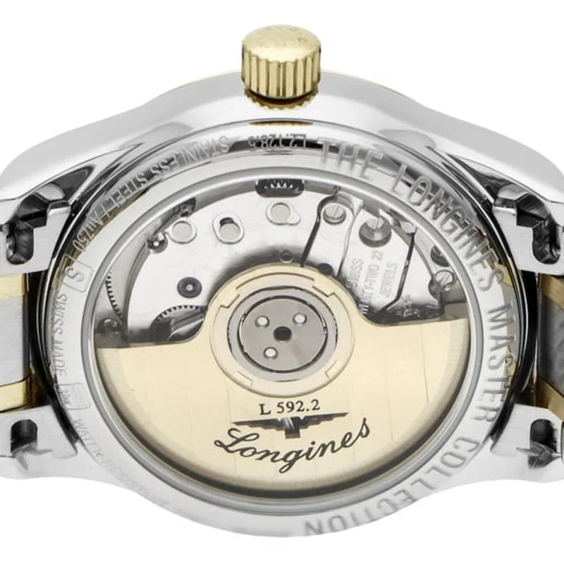 Longines L2.128.5.57.7 Master Collection Automatic Men's Black Leather Watch - Image 5