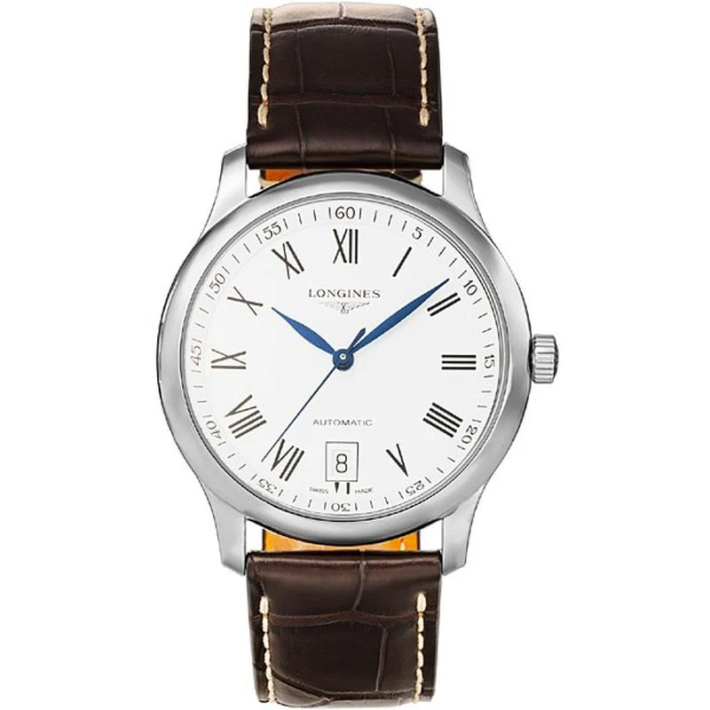 Longines Men's Alligator Belt Parallel Import with 2 Year Warranty L2.628.4.11.3