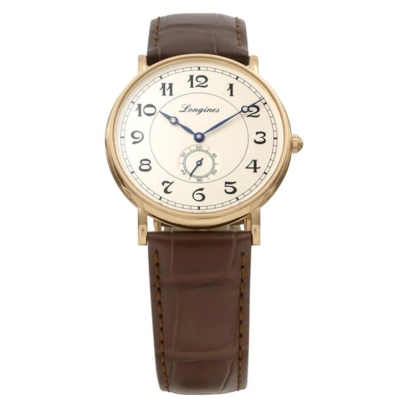 Longines Men's Alligator Leather Parallel Import 2-Year Warranty L4.785.8.73.2