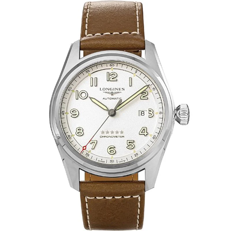 Longines Men's Leather Belt L3.811.4.73.2 Parallel Imported with 2-Year Warranty
